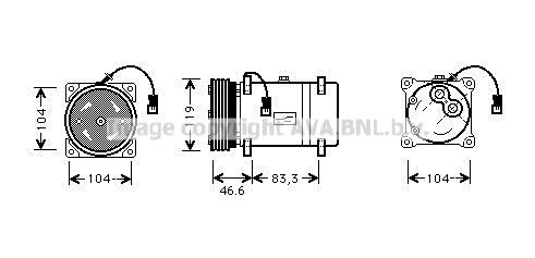 AVA QUALITY COOLING Kompressori, ilmastointilaite CNK216